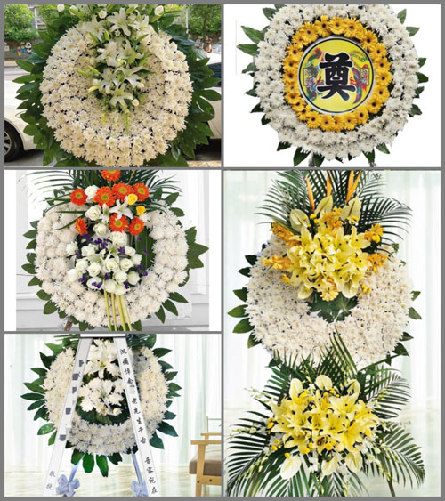 山东青岛胶州市里岔镇良乡三村花圈速递